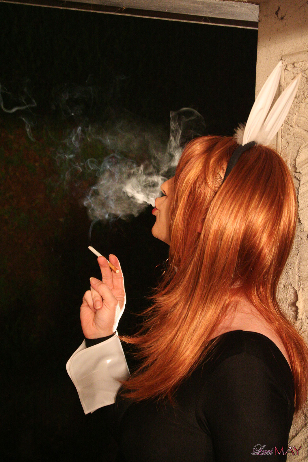 Luci May Smoking And Posing On High Heels Photo 3