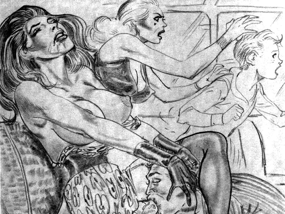 Transen Schulmaedchen Cartoon Fisten