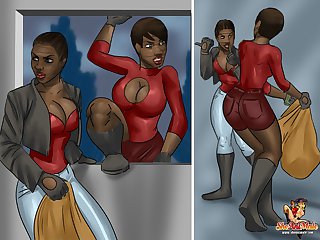 Black Girl Tranny Cartoon - Black Shemale Fucking Guy Cartoon | Anal Dream House