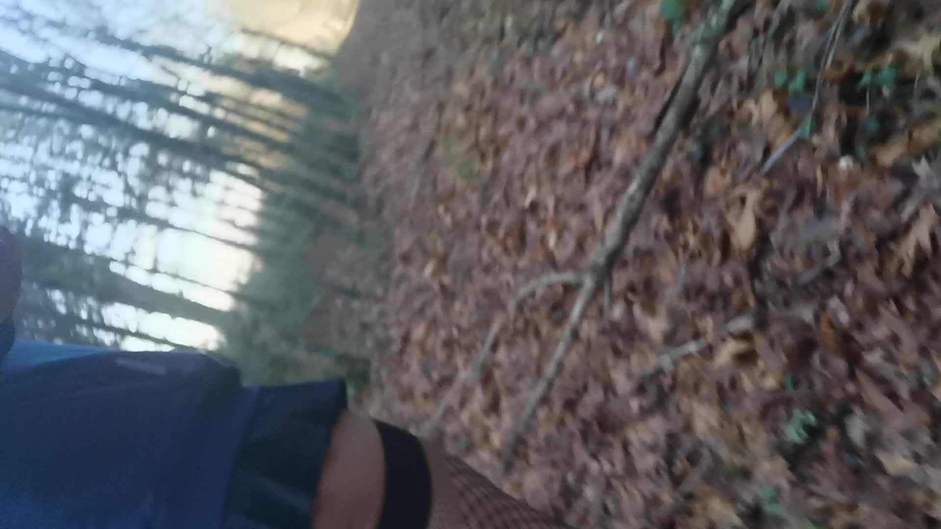 SISSY PUBLIC WALK IN THE WOODS AShemaletubecom